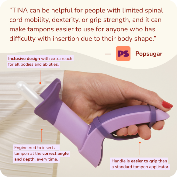 TINA | Tampon Insertion Aid