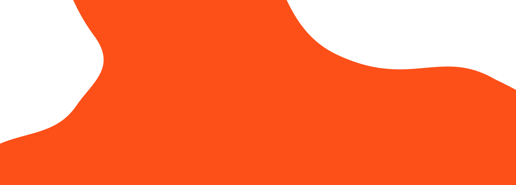 Abstract orange blob.