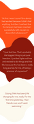 Tina user quotes in wavy shapes stacked on top of each other.